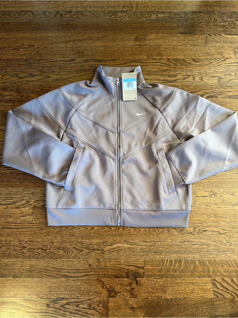 Nike Sportswear Windrunner Women's Knit Jacket in Mink Brown/White 🔥🌟NWT🌟🔥 - Picture 7 of 7